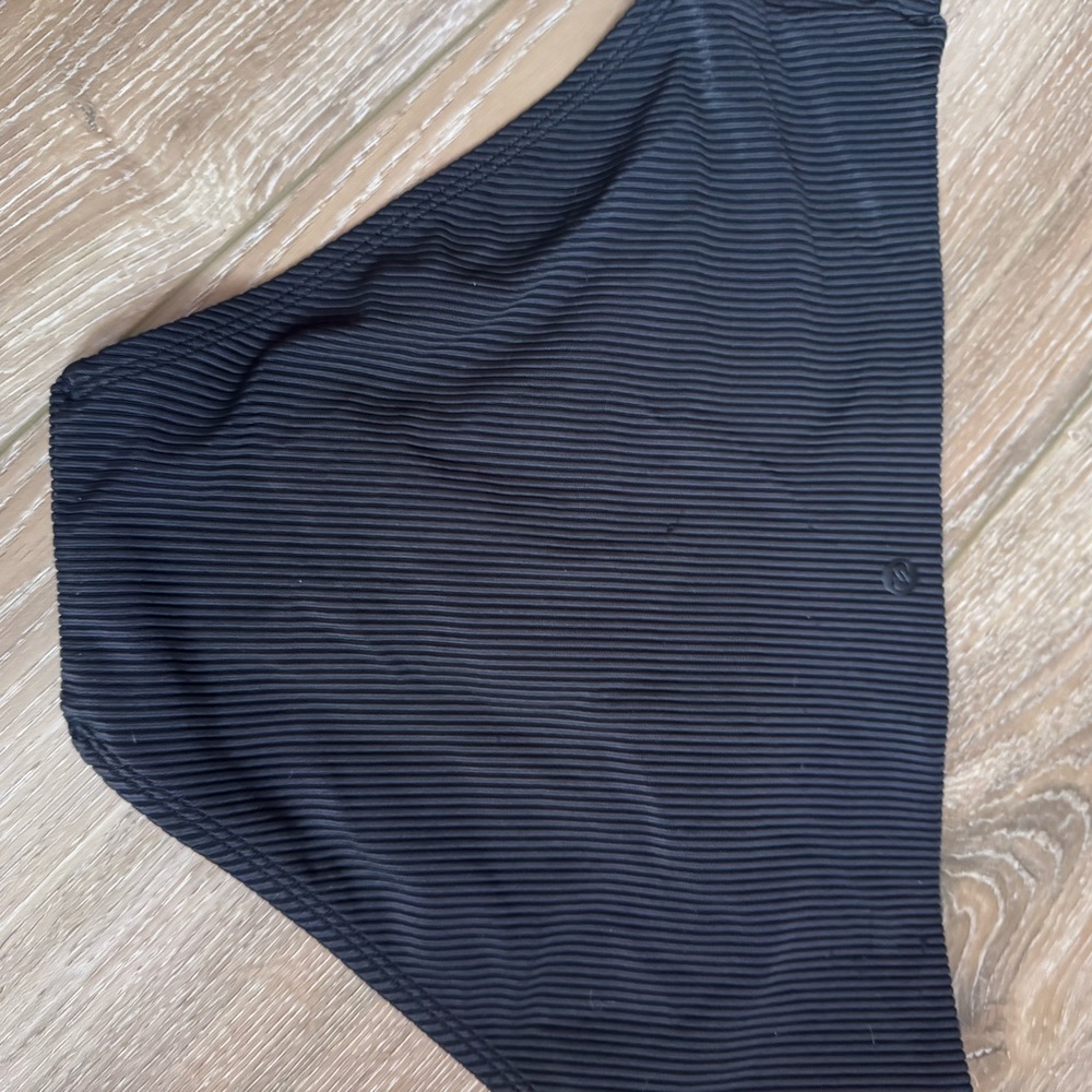 CALIA Ribbed Black Bikini SWIM Bottoms small NWOT - Picture 3 of 4